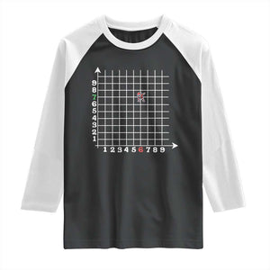 Funny 67 Math Coordinates Christmas Raglan Shirt Dabbing Santa Teacher Student Six Seven Meme TS11 Black White Print Your Wear