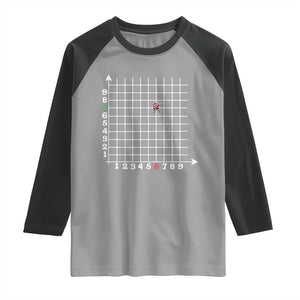 Funny 67 Math Coordinates Christmas Raglan Shirt Dabbing Santa Teacher Student Six Seven Meme TS11 Sport Gray Black Print Your Wear