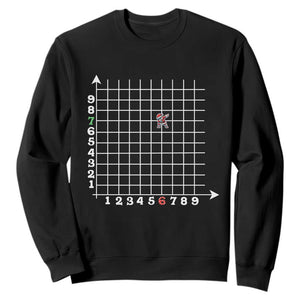 Funny 67 Math Coordinates Christmas Sweatshirt Dabbing Santa Teacher Student Six Seven Meme TS11 Black Print Your Wear