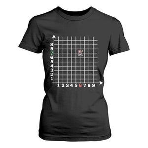 Funny 67 Math Coordinates Christmas T Shirt For Women Dabbing Santa Teacher Student Six Seven Meme TS11 Black Print Your Wear