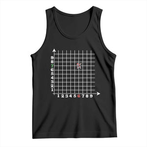 Funny 67 Math Coordinates Christmas Tank Top Dabbing Santa Teacher Student Six Seven Meme TS11 Black Print Your Wear