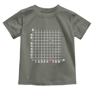 Funny 67 Math Coordinates Christmas Toddler T Shirt Dabbing Santa Teacher Student Six Seven Meme TS11 Military Green Print Your Wear