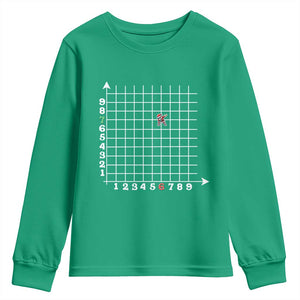 Funny 67 Math Coordinates Christmas Youth Sweatshirt Dabbing Santa Teacher Student Six Seven Meme TS11 Irish Green Print Your Wear