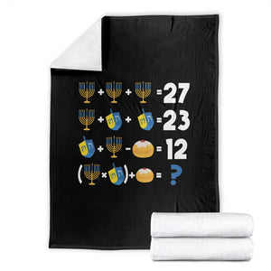 Funny Hanukkah 67 Math Throw Blanket Teacher Chanukah Six Seven Meme TS11 Black Print Your Wear