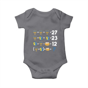 Funny Hanukkah 67 Math Baby Onesie Teacher Chanukah Six Seven Meme TS11 Charcoal Print Your Wear