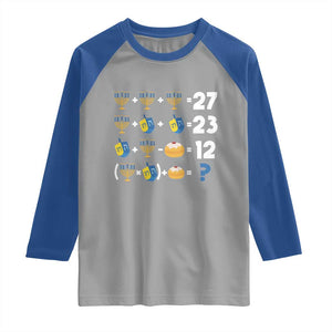 Funny Hanukkah 67 Math Raglan Shirt Teacher Chanukah Six Seven Meme TS11 Sport Gray Royal Print Your Wear
