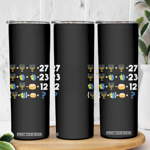 Funny Hanukkah 67 Math Skinny Tumbler Teacher Chanukah Six Seven Meme TS11 Print Your Wear