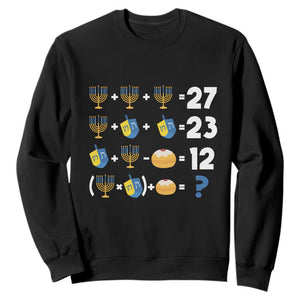 Funny Hanukkah 67 Math Sweatshirt Teacher Chanukah Six Seven Meme TS11 Black Print Your Wear