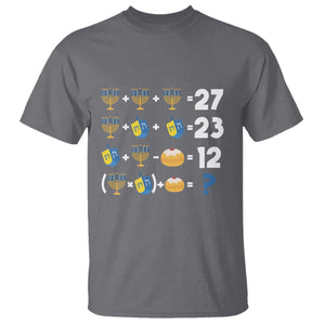 Funny Hanukkah 67 Math T Shirt Teacher Chanukah Six Seven Meme TS11 Charcoal Print Your Wear