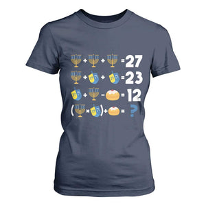 Funny Hanukkah 67 Math T Shirt For Women Teacher Chanukah Six Seven Meme TS11 Navy Print Your Wear