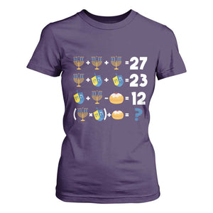 Funny Hanukkah 67 Math T Shirt For Women Teacher Chanukah Six Seven Meme TS11 Purple Print Your Wear