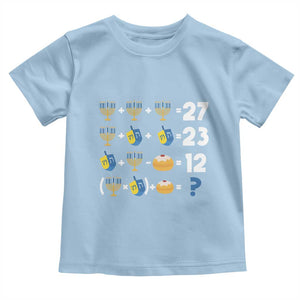 Funny Hanukkah 67 Math Toddler T Shirt Teacher Chanukah Six Seven Meme TS11 Light Blue Print Your Wear
