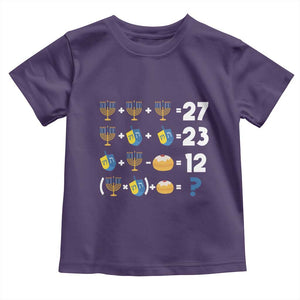 Funny Hanukkah 67 Math Toddler T Shirt Teacher Chanukah Six Seven Meme TS11 Purple Print Your Wear