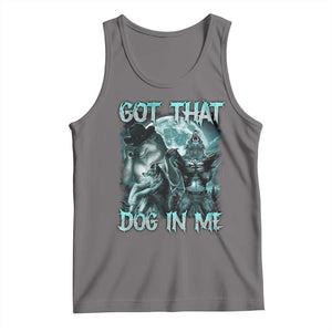 Funny Got That Dog In Me Tank Top Alpha Wolf Oddly Specific Meme TS11 Deep Heather Print Your Wear
