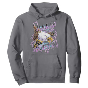 Funny Eagle Bald And Majestic Hoodie Vintage Storm Thunder TS11 Charcoal Print Your Wear