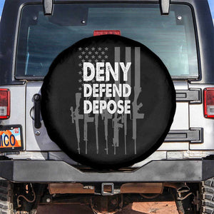Deny Defend Depose Spare Tire Cover Vintage Gun American Flag TS11 No hole Black Print Your Wear