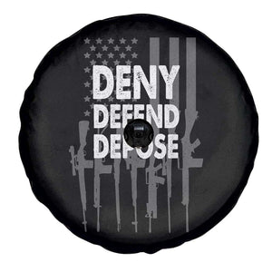 Deny Defend Depose Spare Tire Cover Vintage Gun American Flag TS11 Print Your Wear