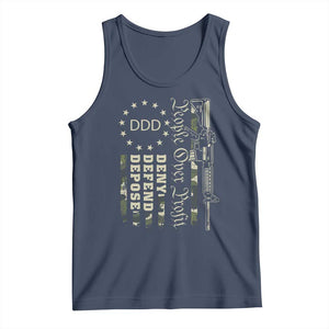 People Over Profit Deny Defend Depose Tank Top Gun Camo Betsy Ross Flag 2024 TS11 Navy Print Your Wear