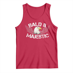 Funny Eagle Bald And Majestic Tank Top Eagle Grandpa Dad Joke TS11 Red Print Your Wear