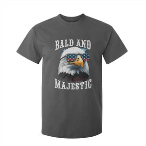 Funny Eagle Bald And Majestic T Shirt For Kid American Flag Sunglasses Eagle TS11 Dark Heather Print Your Wear