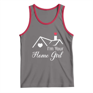 Funny Realtor Tank Top I Am Your Home Girl Real Estate Agent TS11 Deep Heather Red Print Your Wear