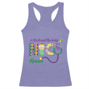 Funny NICU Mardi Gras Racerback Tank Top We Found The Baby NICU Krewe King Cake TS11 Violet Print Your Wear