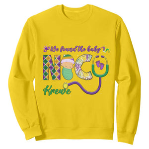 Funny NICU Mardi Gras Sweatshirt We Found The Baby NICU Krewe King Cake TS11 Daisy Print Your Wear