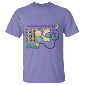 Funny NICU Mardi Gras T Shirt We Found The Baby NICU Krewe King Cake TS11 Violet Print Your Wear