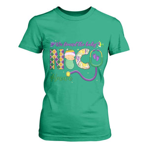 Funny NICU Mardi Gras T Shirt For Women We Found The Baby NICU Krewe King Cake TS11 Irish Green Print Your Wear