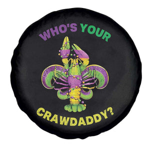 Funny Who's Your Crawdaddy Spare Tire Cover Vintage Crawfish Beads Fleur De Lis Mardi Gras TS11 Print Your Wear