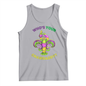 Funny Who's Your Crawdaddy Tank Top Vintage Crawfish Beads Fleur De Lis Mardi Gras TS11 Athletic Heather Print Your Wear