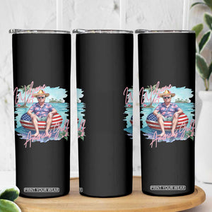 Funny Trump 2025 Welcome To America's Gulf Skinny Tumbler Trump Sombrero Hat TS11 Print Your Wear