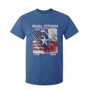 Proud American Texan T Shirt For Kid Dual Citizen Liberty Or Death Come And Take It TS11 Royal Blue Print Your Wear