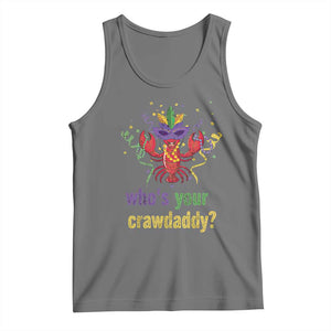 Funny Who's Your Crawdaddy Tank Top Crawfish Beads Mardi Gras TS11 Black Heather Print Your Wear