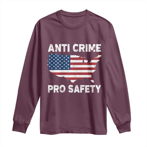 Anti Crime Pro Safety Long Sleeve Shirt Mayor Resistance Protest Jacob Political TS11 Maroon Print Your Wear