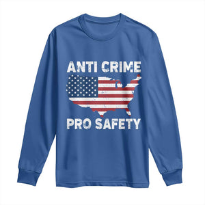 Anti Crime Pro Safety Long Sleeve Shirt Mayor Resistance Protest Jacob Political TS11 Royal Blue Print Your Wear
