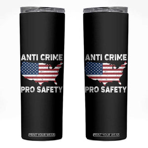 Anti Crime Pro Safety Skinny Tumbler Mayor Resistance Protest Jacob Political TS11 Black Print Your Wear