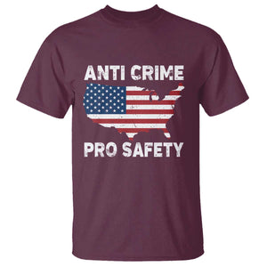 Anti Crime Pro Safety T Shirt Mayor Resistance Protest Jacob Political TS11 Maroon Print Your Wear