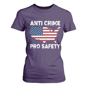 Anti Crime Pro Safety T Shirt For Women Mayor Resistance Protest Jacob Political TS11 Purple Print Your Wear