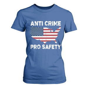 Anti Crime Pro Safety T Shirt For Women Mayor Resistance Protest Jacob Political TS11 Royal Blue Print Your Wear