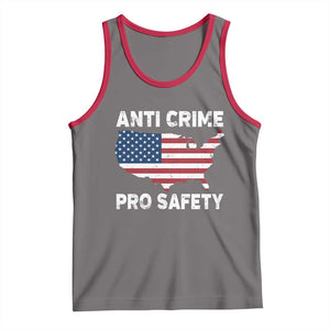Anti Crime Pro Safety Tank Top Mayor Resistance Protest Jacob Political TS11 Deep Heather Red Print Your Wear