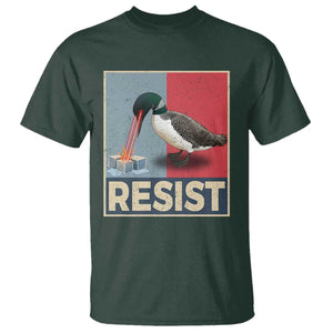 Minnesota Loon Resist T Shirt - Loon Bird Laser Ice Cube Poster Graphic Protest Tee TS11 Dark Forest Green Print Your Wear