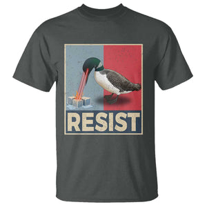 Minnesota Loon Resist T Shirt - Loon Bird Laser Ice Cube Poster Graphic Protest Tee TS11 Dark Heather Print Your Wear