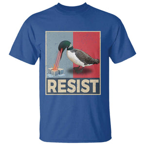 Minnesota Loon Resist T Shirt - Loon Bird Laser Ice Cube Poster Graphic Protest Tee TS11 Royal Blue Print Your Wear
