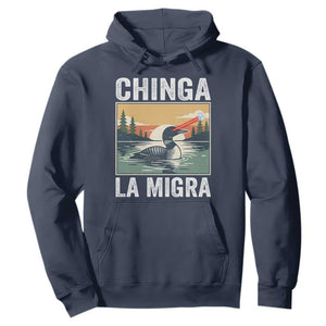 Chinga La Migra Hoodie Minnesota Loon Laser Ice Cube Political Protest TS11 Navy Print Your Wear