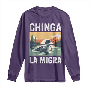 Chinga La Migra Long Sleeve Shirt Minnesota Loon Laser Ice Cube Political Protest TS11 Purple Print Your Wear