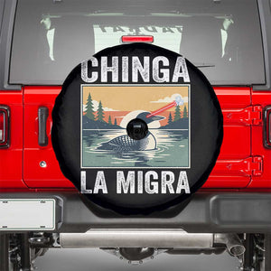 Chinga La Migra Spare Tire Cover Minnesota Loon Laser Ice Cube Political Protest TS11 Black Print Your Wear