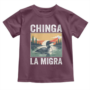 Chinga La Migra Toddler T Shirt Minnesota Loon Laser Ice Cube Political Protest TS11 Maroon Print Your Wear