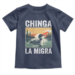 Chinga La Migra Toddler T Shirt Minnesota Loon Laser Ice Cube Political Protest TS11 Navy Print Your Wear