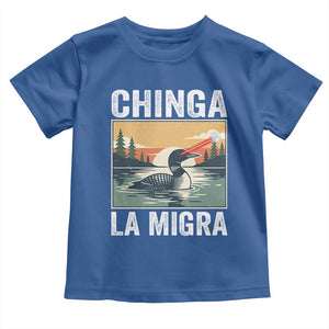 Chinga La Migra Toddler T Shirt Minnesota Loon Laser Ice Cube Political Protest TS11 Royal Blue Print Your Wear